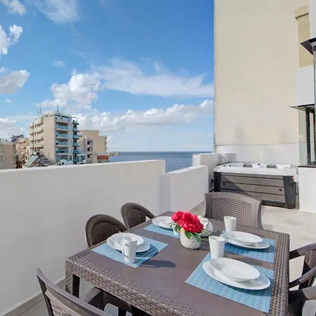 Skyvue Penthouse With Jacuzzi And Seaviews Sliema